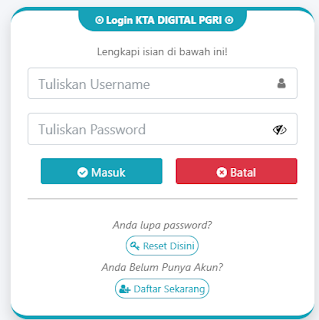 Register PGRI Kota Bekasi - Persatuan Guru Republik Indonesia Cabang Kota Bekasi